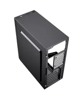 Alternative view of Gembird Compoter Case Midi Towe Fornax M100RGB ATX blac