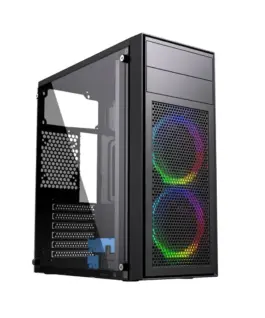 Gembird Compoter Case Midi Towe Fornax M100RGB ATX blac
