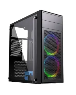 Gembird Compoter Case Midi Towe Fornax M100RGB ATX blac