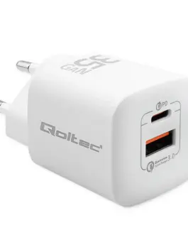 Qoltec GaN ULTRA 35W зарядно 5V 20V, 2.25A 3A, USB C
