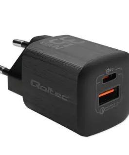 Qoltec GaN ULTRA 35W зарядно 5V 20V, 2.25A 3A, USB C
