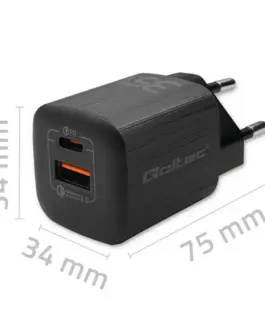 Alternative view of Qoltec GaN ULTRA 35W зарядно 5V 20V, 2.25A 3A, USB C