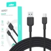 AUKEY AUKEY CB-NAC1 Nylon cab le USB C – USB A 1m 3A