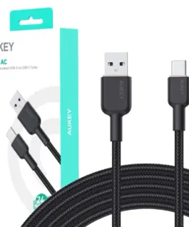 AUKEY AUKEY CB-NAC1 Nylon cab le USB C - USB A 1m 3A
