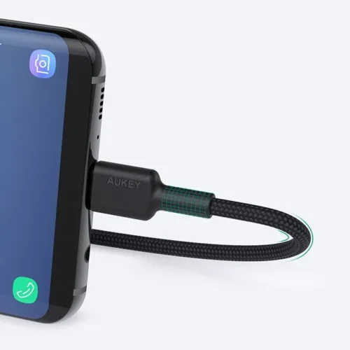 AUKEY AUKEY CB-CD30 Nylon cab le USB C – USB A 0.9m 3