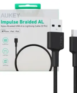 AUKEY AUKEY CB-CD30 Nylon cab le USB C - USB A 0.9m 3