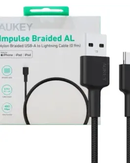 AUKEY AUKEY CB-CD30 Nylon cab le USB C - USB A 0.9m 3