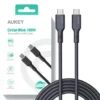 AUKEY AUKEY CB-SCC101 Silicon кабел USB C – USB C 1m