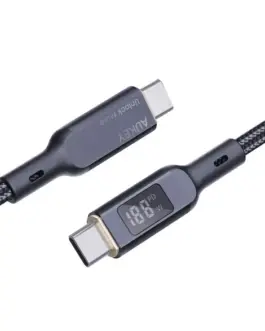 Alternative view of AUKEY AUKEY CB-MCC102 Nylon C able USB C - USB C 1.8m