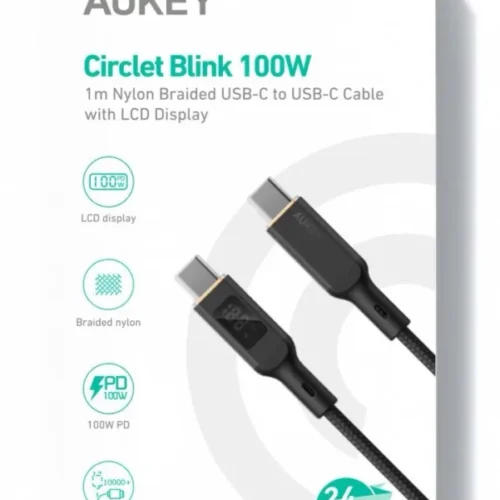 AUKEY AUKEY CB-MCC102 Nylon C able USB C – USB C 1.8m