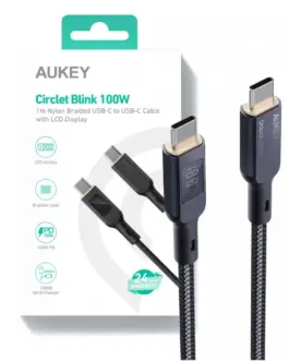 AUKEY AUKEY CB-MCC102 Nylon C able USB C - USB C 1.8m