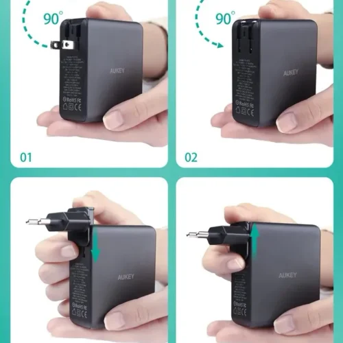 AUKEY AUKEY PA-B7O Omnia II G aN мрежово зарядно 3xUSB