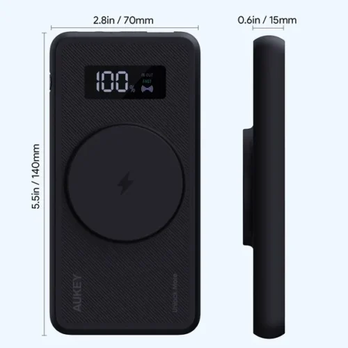 Alternative view of AUKEY AUKEY PB-WL01i Power Ba nk 1000mAh 22.5W MagSaf