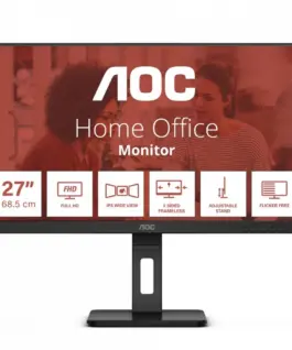 AOC Monitor 27E3QAF 27 inch IPS HDMI DP Pivot Speakers