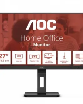 AOC Monitor 27E3QAF 27 inch IPS HDMI DP Pivot Speakers