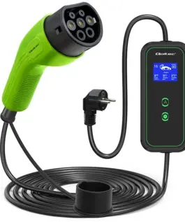 Qoltec Mobile зарядно for EV 2 in 1 type2 3.5kW