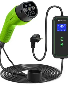 Qoltec Mobile зарядно for EV 2 in 1 type2 3.5kW