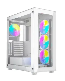 Gembird кутия за компютър Midi Tower Fornax X450MAX ATX бял