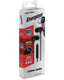 Alternative view of Energizer Wiчервен слушалки 3,5 mm jack черен