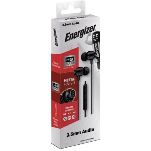 Alternative view of Energizer Wiчервен слушалки 3,5 mm jack черен