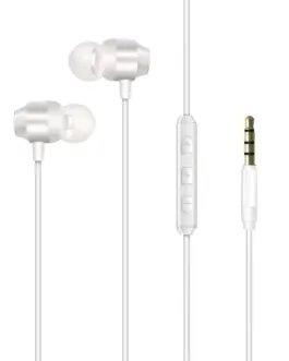Energizer Wiчервен слушалки 35 mm jack бял