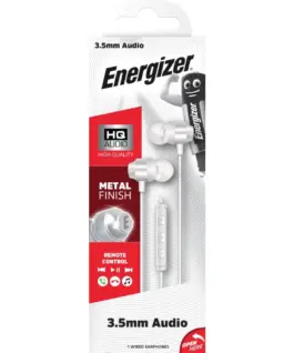 Alternative view of Energizer Wiчервен слушалки 3,5 mm jack бял