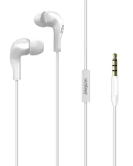 Energizer Wiчервен слушалки 35 mm jack бял