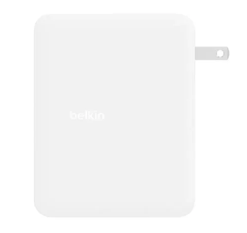 Alternative view of Belkin мрежово зарядно 140W 4-ports (3xC 1xA) UK, EU, US Plugs бял