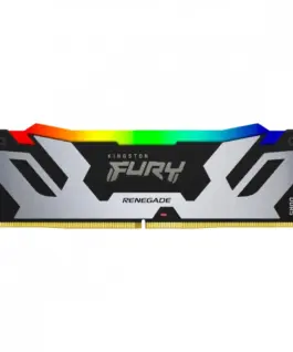 Kingston памет DDR5 Fury Renegade RGB 24GB(1*24GB)/7200 CL38 черен-silver