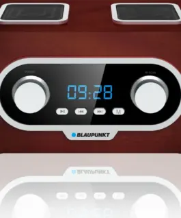 Alternative view of Blaupunkt Portable FM Radio PLL SD/USB/AUX with battery and clock