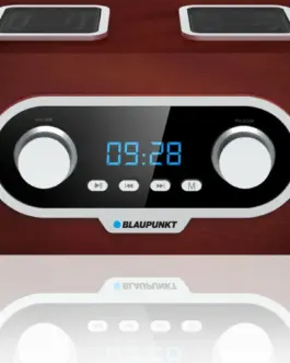 Alternative view of Blaupunkt Portable FM Radio PLL SD/USB/AUX with battery and clock