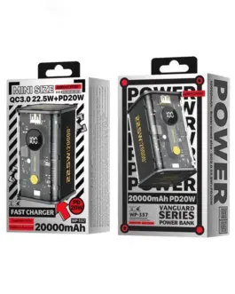 Alternative view of WEKOME външна батерия 20000 mAh PD 20W + QC 22.5W