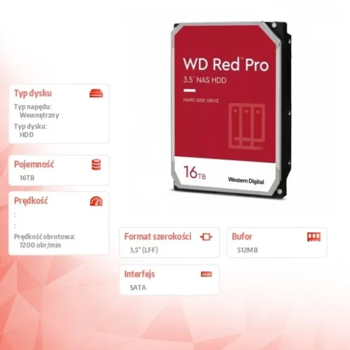 Alternative view of Western Digital Drive WD червен Pro 10TB 3,5 256 MB SATA 7200rp WD102KFBX