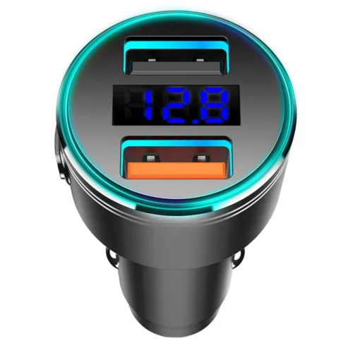 Alternative view of Maclean QC dual USB зарядно за кола LED Maclean MCE375