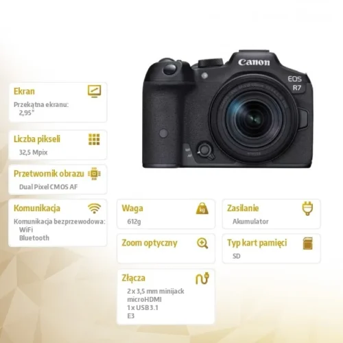 Alternative view of Canon Aparat bezlusterkowy EOS R7 Body 5137C003