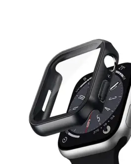 Alternative view of CRONG Case with glass Apple Watch 45mm