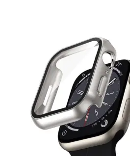 Alternative view of CRONG Case with glass Apple Watch 41mm