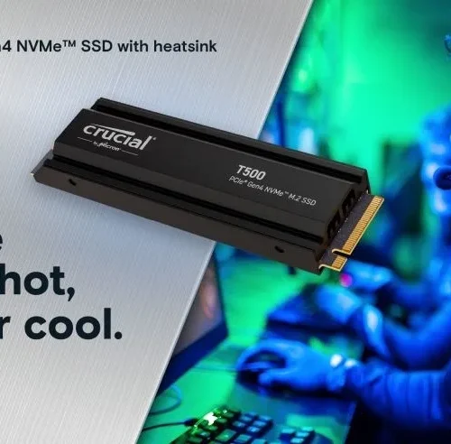 Crucial Disc 2TB M.2 NVMe 2280 PCIe40 7400/7000 Radiator