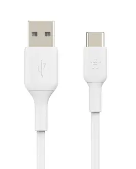 Belkin кабел PVC USB-C to USB-A 15 cm бял