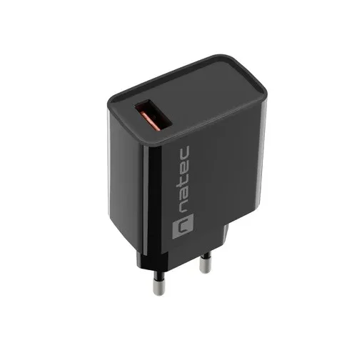 Natec USB зарядно Ribera 1x USB-A черен