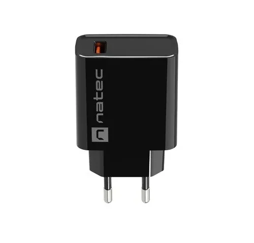 Natec USB зарядно Ribera 1x USB-A черен