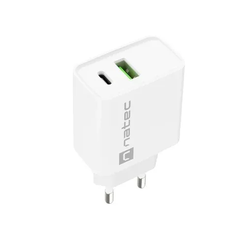 Natec USB зарядно Ribera 1x USB-A USB-C