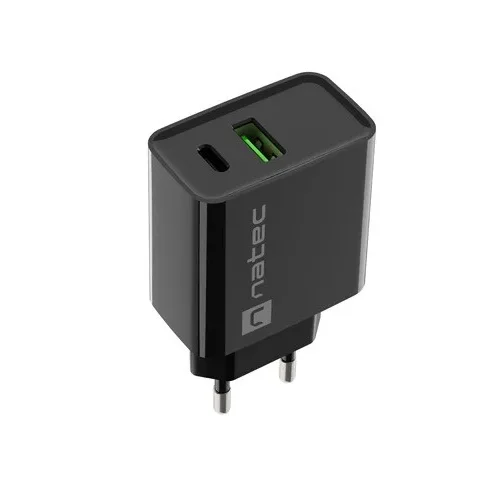 Alternative view of Natec USB зарядно Ribera 1x USB-A USB-C