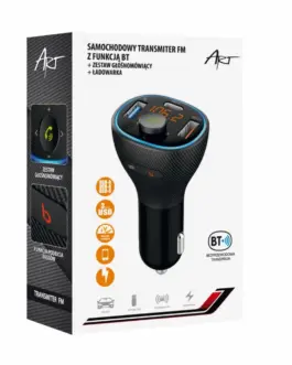 Alternative view of ART ART FM MP3 car transmit ter with BT, USB FM-73