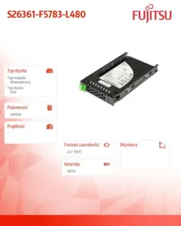Alternative view of Fujitsu SSD drive SATA 6G 480GB RI S26361-F5783-L480