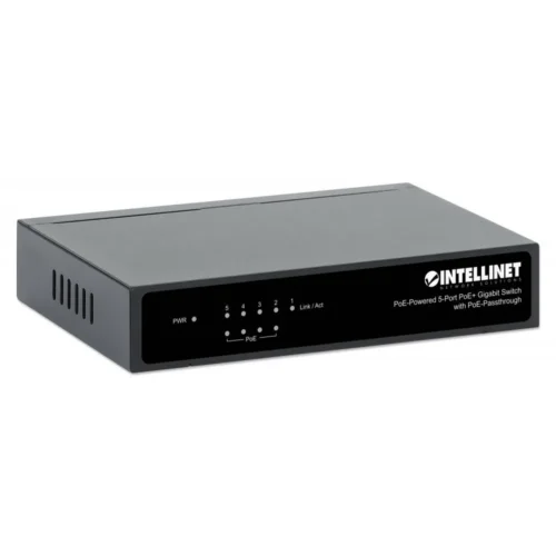 Alternative view of Intellinet Switch Intellinet Gigab it 5xPoE Passthrough za