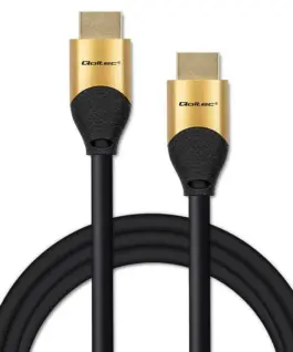 Alternative view of Qoltec HDMI v2.1 кабел UHS 8K 60Hz 28AWG GOLD 3m