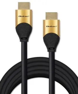 Alternative view of Qoltec HDMI v2.1 кабел UHS 8K 60Hz 26AWG GOLD 5m
