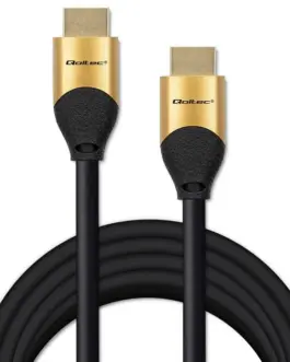 Alternative view of Qoltec HDMI v2.1 кабел UHS 8K 60Hz 26AWG GOLD 5m