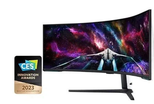 Alternative view of Samsung Monitor 57 inches LS57CG952NUXEN VA 7680x2160 DUHD 32:9 3xHDMI 1xDP 2xUSB 3.0 1ms(GTG) curved HAS 240Hz Gaming 2 years d2d